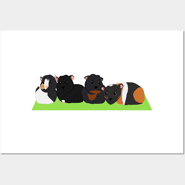 Animals - Guinea pig family Wall Art by Aurealis